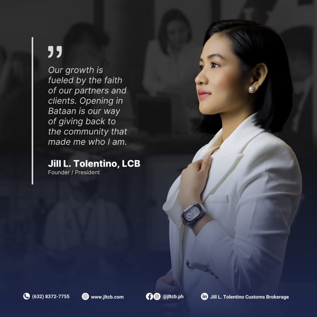 Jill L. Tolentino Customs Brokerage Bataan